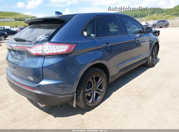 2FMPK4J83JBC54463 2018 FORD EDGE Blue Задня права чверть