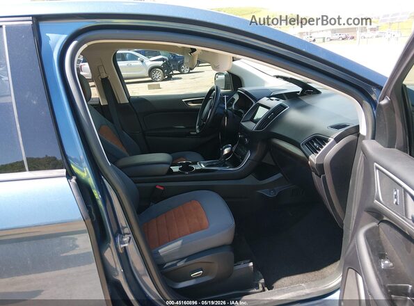 2FMPK4J83JBC54463 2018 FORD EDGE Blue Вид салону спереду