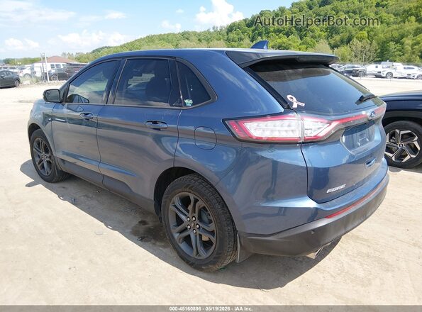 2FMPK4J83JBC54463 2018 FORD EDGE Blue Задня ліва чверть