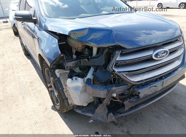 2FMPK4J83JBC54463 2018 FORD EDGE Blue Вид спереду