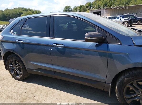 2FMPK4J83JBC54463 2018 FORD EDGE Blue Панорамний вид салону 360°