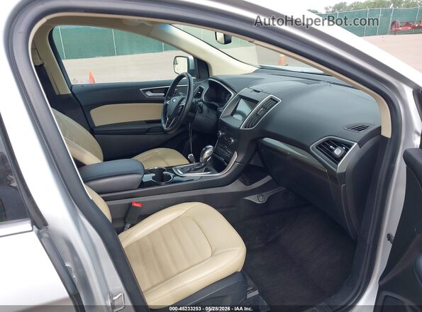 2FMPK4J84HBC04293 2017 FORD EDGE Silver წინა სალონის ხედი