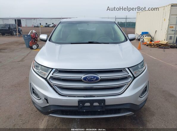2FMPK4J84HBC04293 2017 FORD EDGE Silver ხელსაწყოთა პანელის ხედი