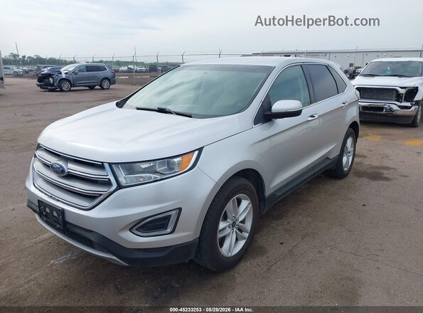 2FMPK4J84HBC04293 2017 FORD EDGE Silver წინა მარცხენა ხედი სამი მეოთხედიდან