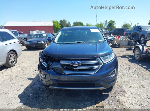 2FMPK4J85HBC48111 2017 FORD EDGE Blue Սարքավորումների վահանակի տեսք