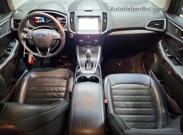 2FMPK4J85JBB12812 2018 FORD EDGE Burgundy წინა პანელის ხედი