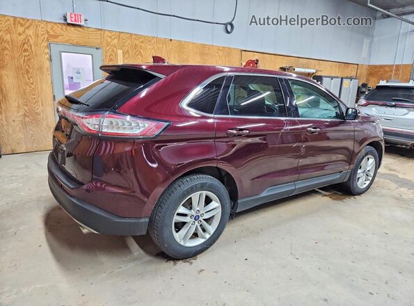 2FMPK4J85JBB12812 2018 FORD EDGE Burgundy უკანა მარჯვენა