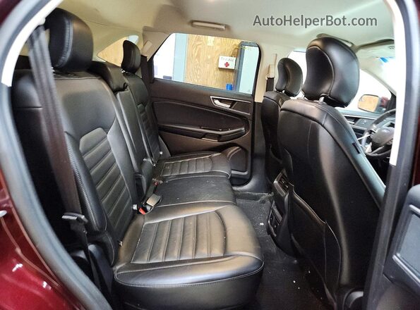 2FMPK4J85JBB12812 2018 FORD EDGE Burgundy უკანა სალონის ხედი