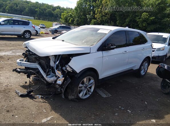2FMPK4J87GBB67237 2016 FORD EDGE White წინა მარცხენა ხედი სამი მეოთხედიდან