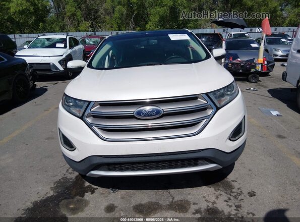 2FMPK4J87HBC50863 2017 FORD EDGE White უკანა სალონის ხედი