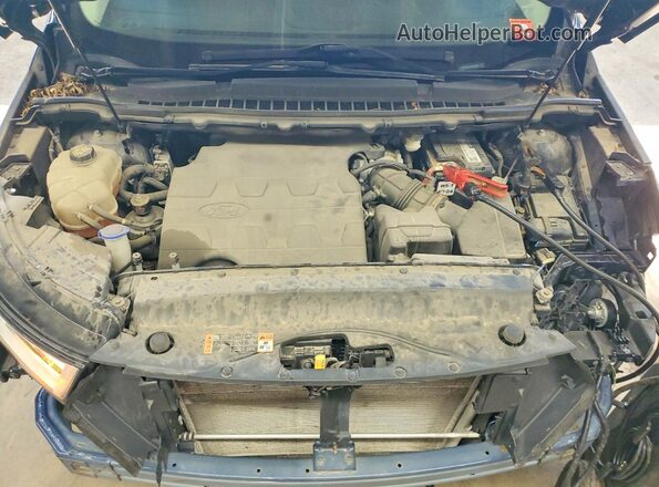 2FMPK4J88HBB09266 2017 FORD EDGE Blue Вид підкапотного простору