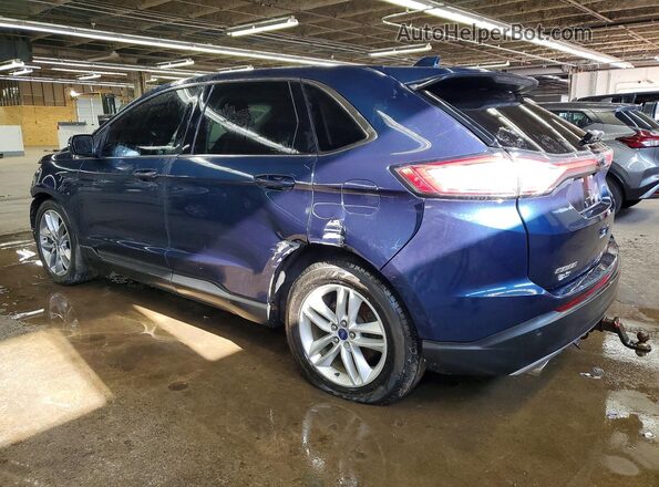 2FMPK4J88HBB09266 2017 FORD EDGE Blue Задня ліва чверть
