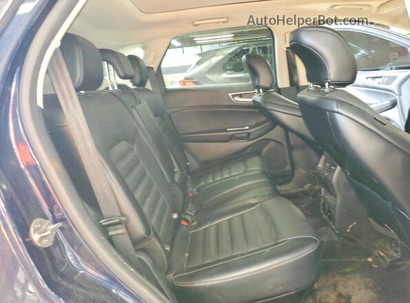 2FMPK4J88HBB09266 2017 FORD EDGE Blue Вид задньої частини салону