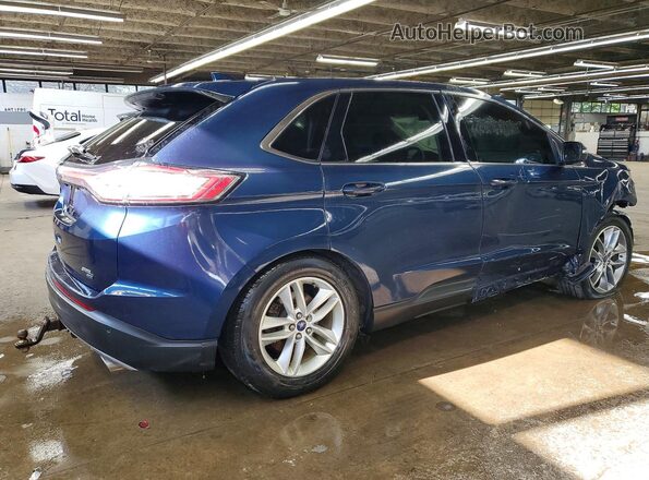 2FMPK4J88HBB09266 2017 FORD EDGE Blue Задня права чверть