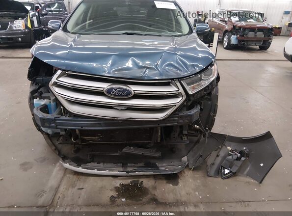 2FMPK4J88JBB59932 2018 FORD EDGE Blue Դիմացի տեսք
