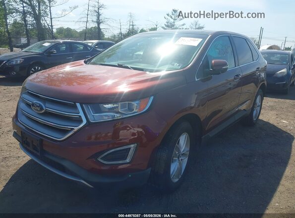 2FMPK4J89GBC16163 2016 FORD EDGE Burgundy Przód lewy