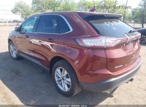 2FMPK4J89GBC16163 2016 FORD EDGE Burgundy Tył lewy