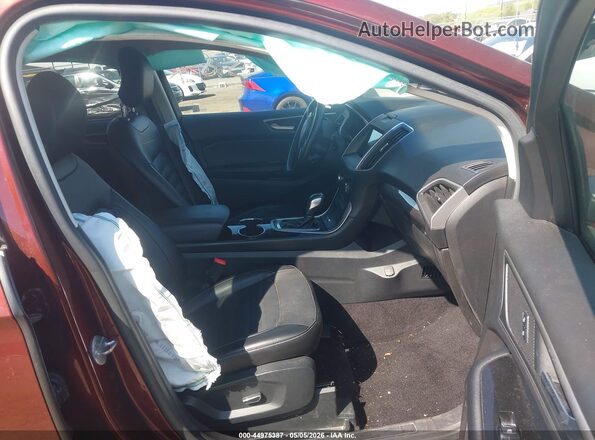 2FMPK4J89GBC16163 2016 FORD EDGE Burgundy Widok wnętrza z przodu