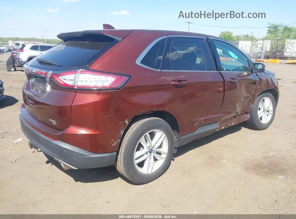 2FMPK4J89GBC16163 2016 FORD EDGE Burgundy Tył prawy