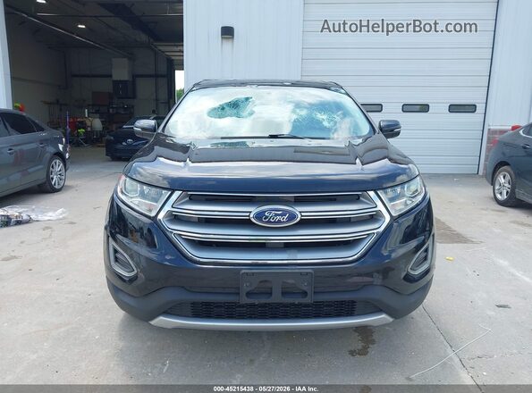 2FMPK4J90HBC67920 2017 FORD EDGE Black Widok zestawu wskaźników