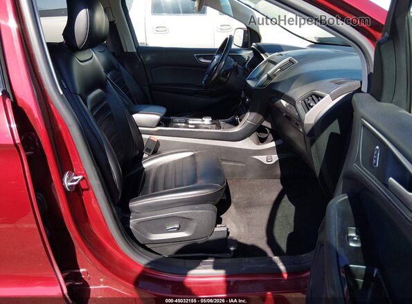 2FMPK4J90KBC21169 2019 FORD EDGE Red წინა სალონის ხედი