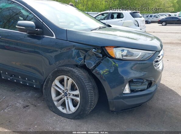 2FMPK4J90KBC65902 2019 FORD EDGE Blue Front view