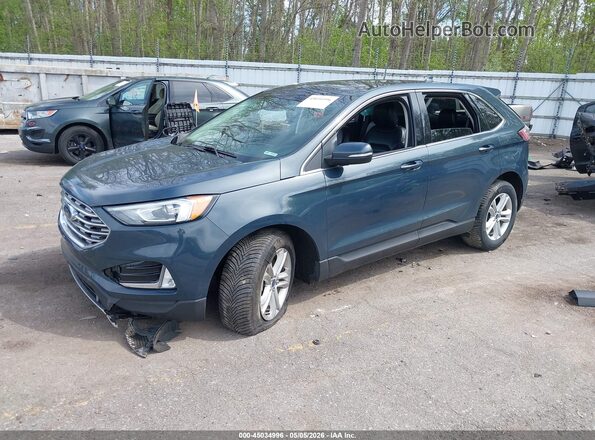 2FMPK4J90KBC65902 2019 FORD EDGE Blue Front left