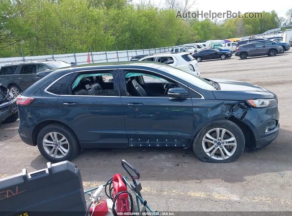 2FMPK4J90KBC65902 2019 FORD EDGE Blue 360 interior view