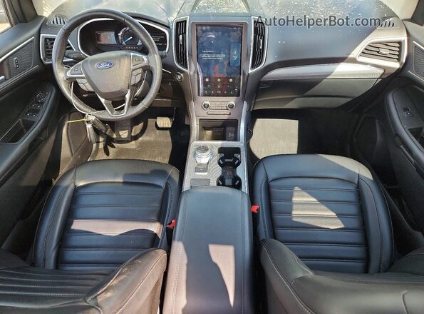 2FMPK4J90MBA60132 2021 FORD EDGE Серебряный Вид панели приборов