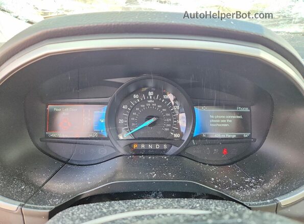 2FMPK4J90MBA60132 2021 FORD EDGE Серебряный Вид щитка приборов