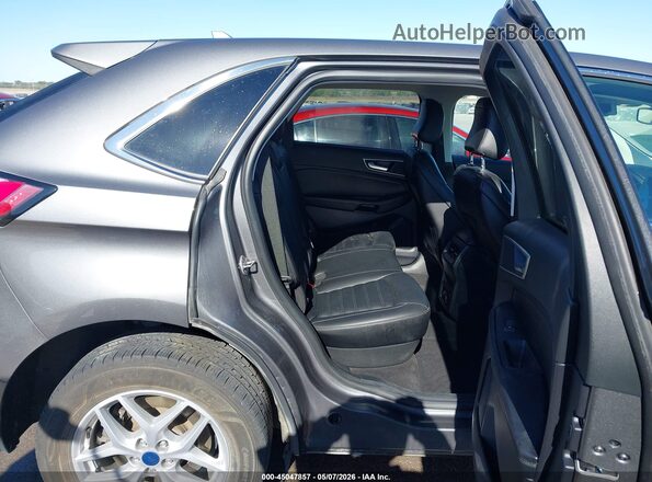 2FMPK4J90NBA14723 2022 FORD EDGE Gray Vista de la etiqueta del VIN