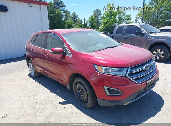 2FMPK4J91HBB81502 2017 FORD EDGE Red Դիմացի տեսք