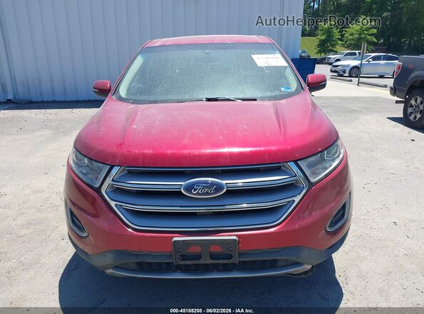 2FMPK4J91HBB81502 2017 FORD EDGE Red Սարքավորումների վահանակի տեսք