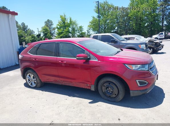 2FMPK4J91HBB81502 2017 FORD EDGE Red Սալոնի հետևի տեսք