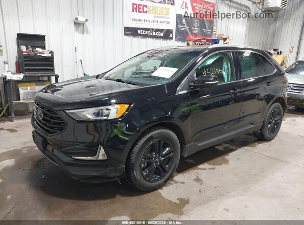 2FMPK4J91KBC48249 2019 FORD EDGE Black Front left