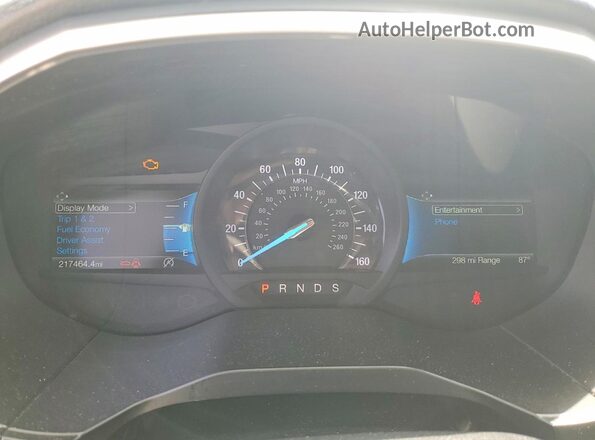 2FMPK4J91MBA33165 2021 FORD EDGE Silver Instrument cluster view