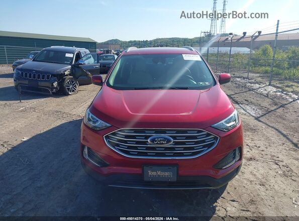 2FMPK4J91MBA47700 2021 FORD EDGE Красный Вид задней части салона