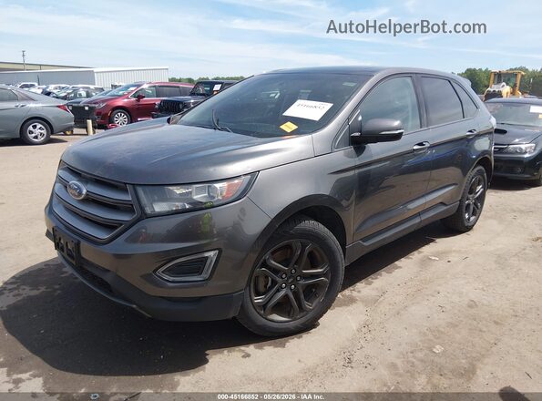 2FMPK4J92JBC35962 2018 FORD EDGE Gray Front left
