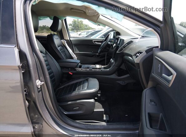 2FMPK4J92PBA37049 2023 FORD EDGE Gray Widok wnętrza z przodu
