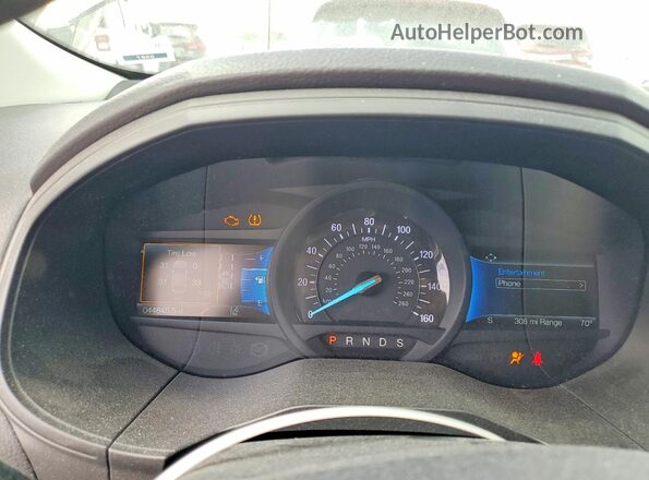 2FMPK4J92PBA53204 2023 FORD EDGE Silver Вид щитка приладів