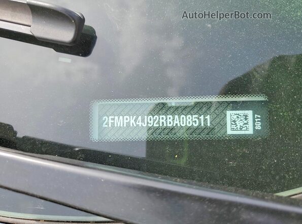 2FMPK4J92RBA08511 2024 FORD EDGE White Սալոնի 360 աստիճան տեսք