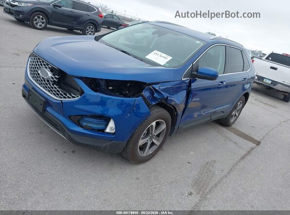 2FMPK4J92RBA55229 2024 FORD EDGE Blue Передня ліва чверть