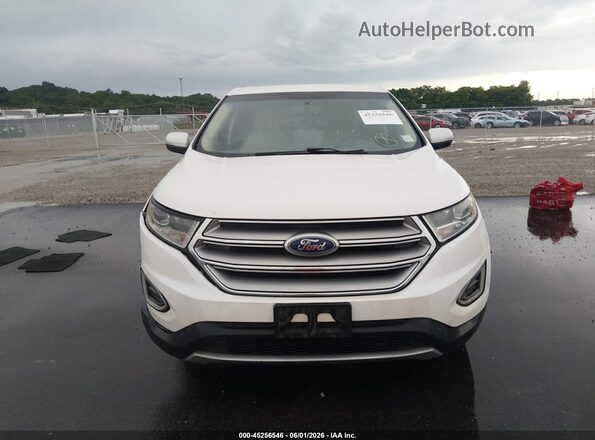 2FMPK4J93JBB63122 2018 FORD EDGE White Instrument cluster view