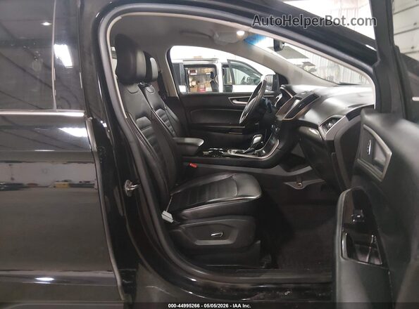 2FMPK4J93JBC12318 2018 FORD EDGE Black Widok wnętrza z przodu
