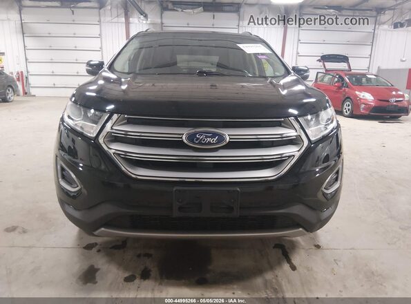 2FMPK4J93JBC12318 2018 FORD EDGE Black Widok zestawu wskaźników