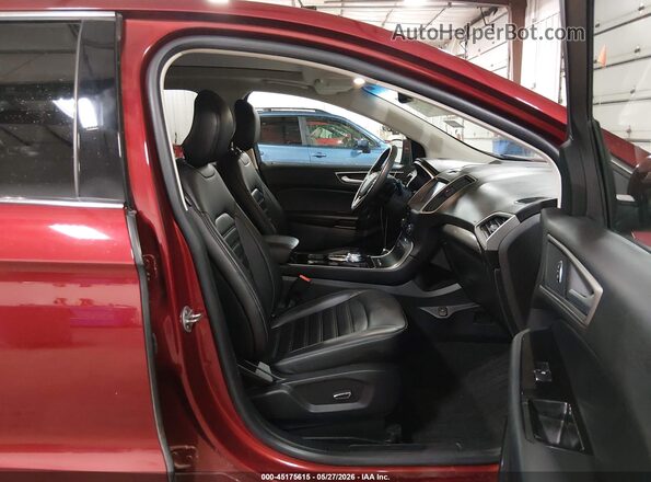 2FMPK4J93KBB74445 2019 FORD EDGE Красный Вид салона спереди
