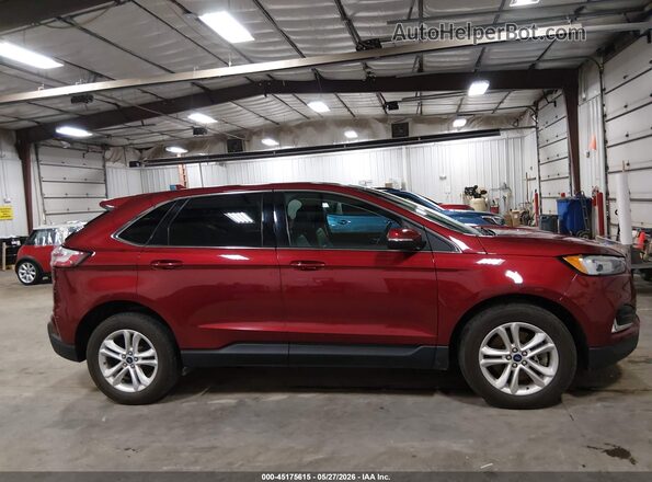 2FMPK4J93KBB74445 2019 FORD EDGE Красный Вид задней части салона