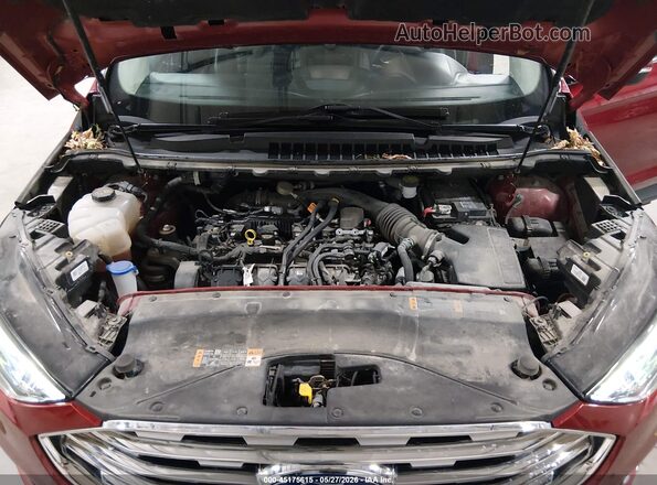 2FMPK4J93KBB74445 2019 FORD EDGE Красный Вид сзади