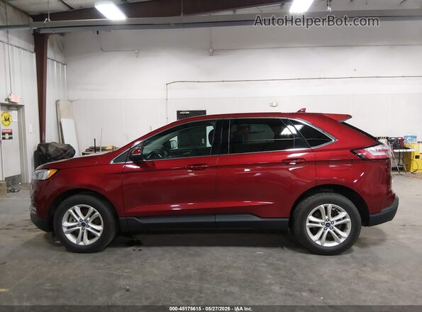 2FMPK4J93KBB74445 2019 FORD EDGE Красный Панорамный вид салона 360°