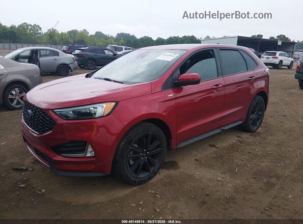 2FMPK4J93NBA19382 2022 FORD EDGE Red Front left